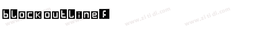 block outline字体转换 block outline字体转换